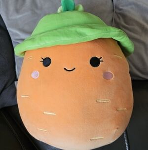 Squishmallows 12" Plush Caroleena with Green Leaf Hat - New